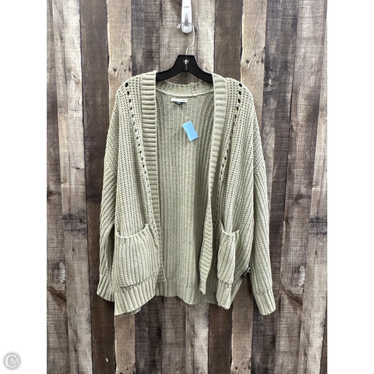 Sweater Cardigan By American Eagle In Green, Size: M