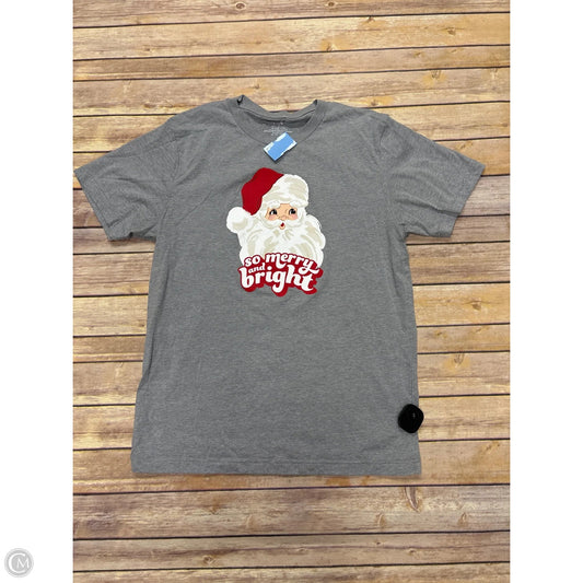 Top Short Sleeve Basic By Cme In Grey, Size: L