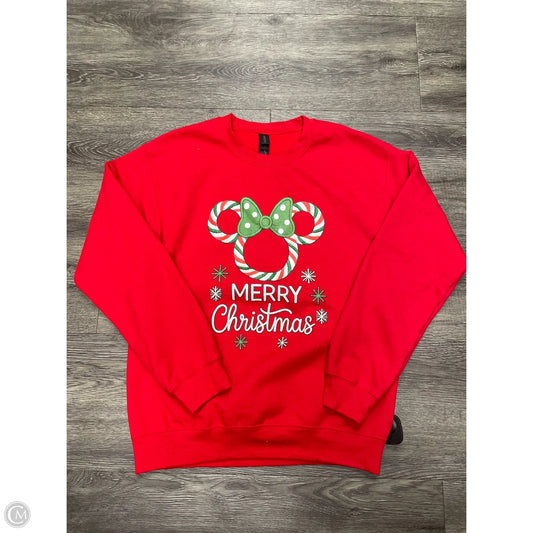 Sweatshirt Crewneck By Gildan In Red, Size: S