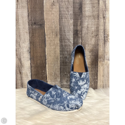 Shoes Flats By Toms In Blue, Size: 8