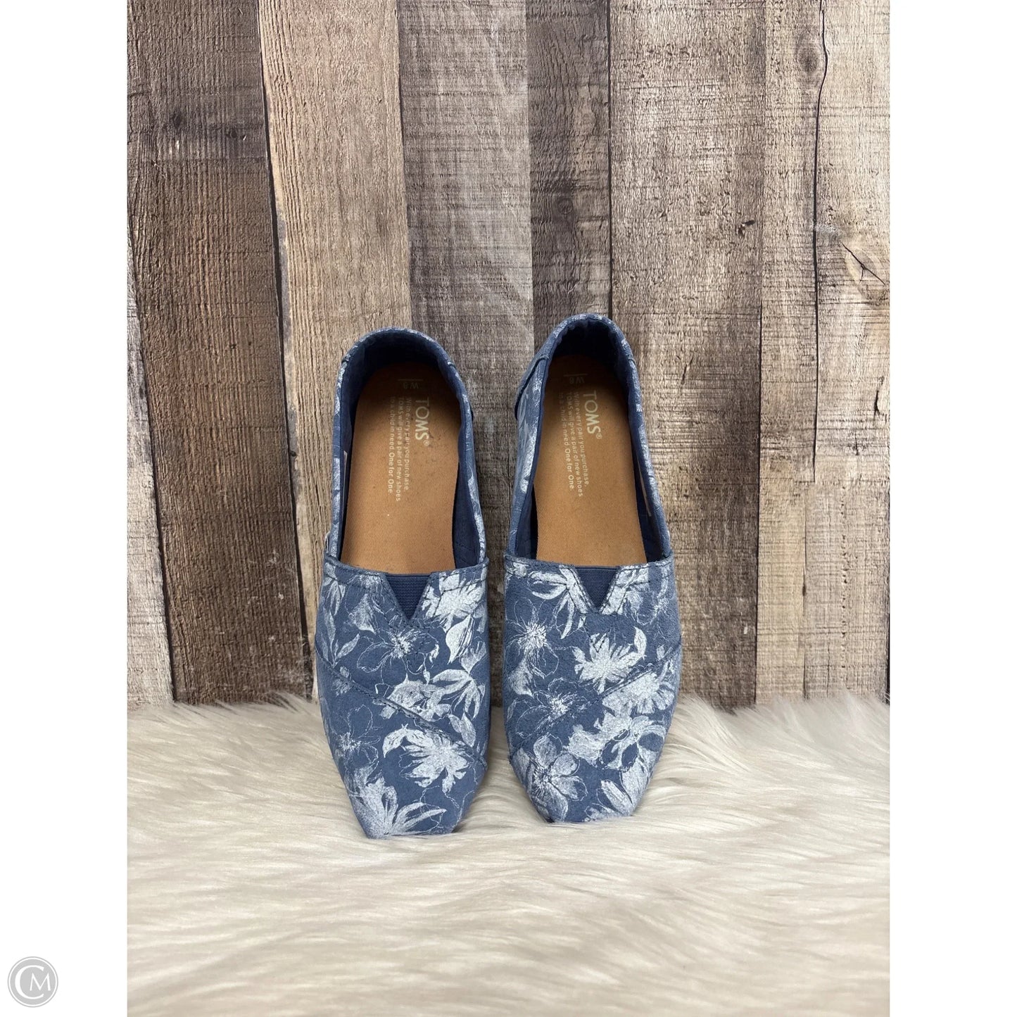 Shoes Flats By Toms In Blue, Size: 8