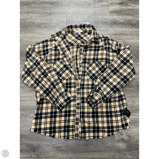 Jacket Shirt By White Birch In Multi-colored, Size: L