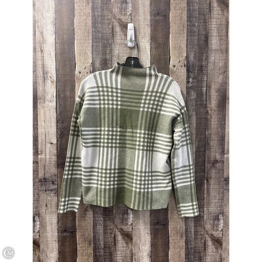 Sweater By Max Studio In Green & White, Size: M