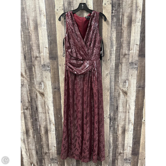 Jumpsuit By Tahari In Maroon, Size: S