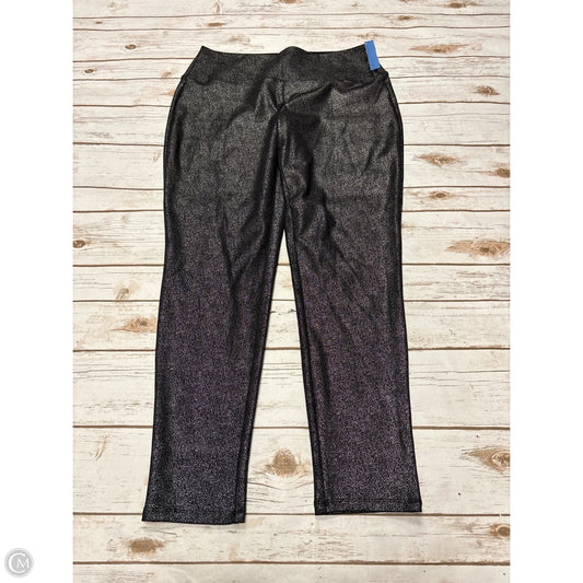 Pants Leggings By Apt 9 In Black & Silver, Size: L