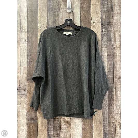 Top Long Sleeve By Loft In Grey, Size: S