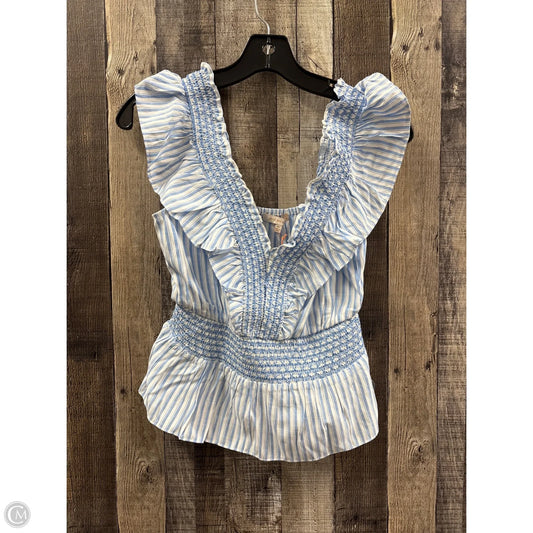 Top Sleeveless By Skies Are Blue In Blue, Size: Xs
