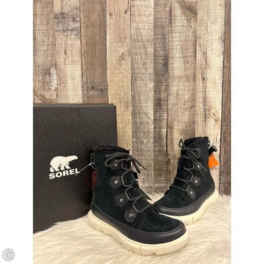 Boots Snow By Sorel In Black & Cream, Size: 6.5