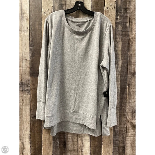 Top Long Sleeve By Sonoma In Grey, Size: 2x