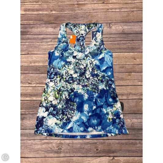 Athletic Tank Top By 90 Degrees By Reflex In Floral Print, Size: L