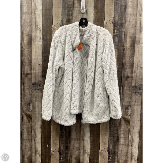 Jacket Faux Fur & Sherpa By St Johns Bay In White, Size: Xxl
