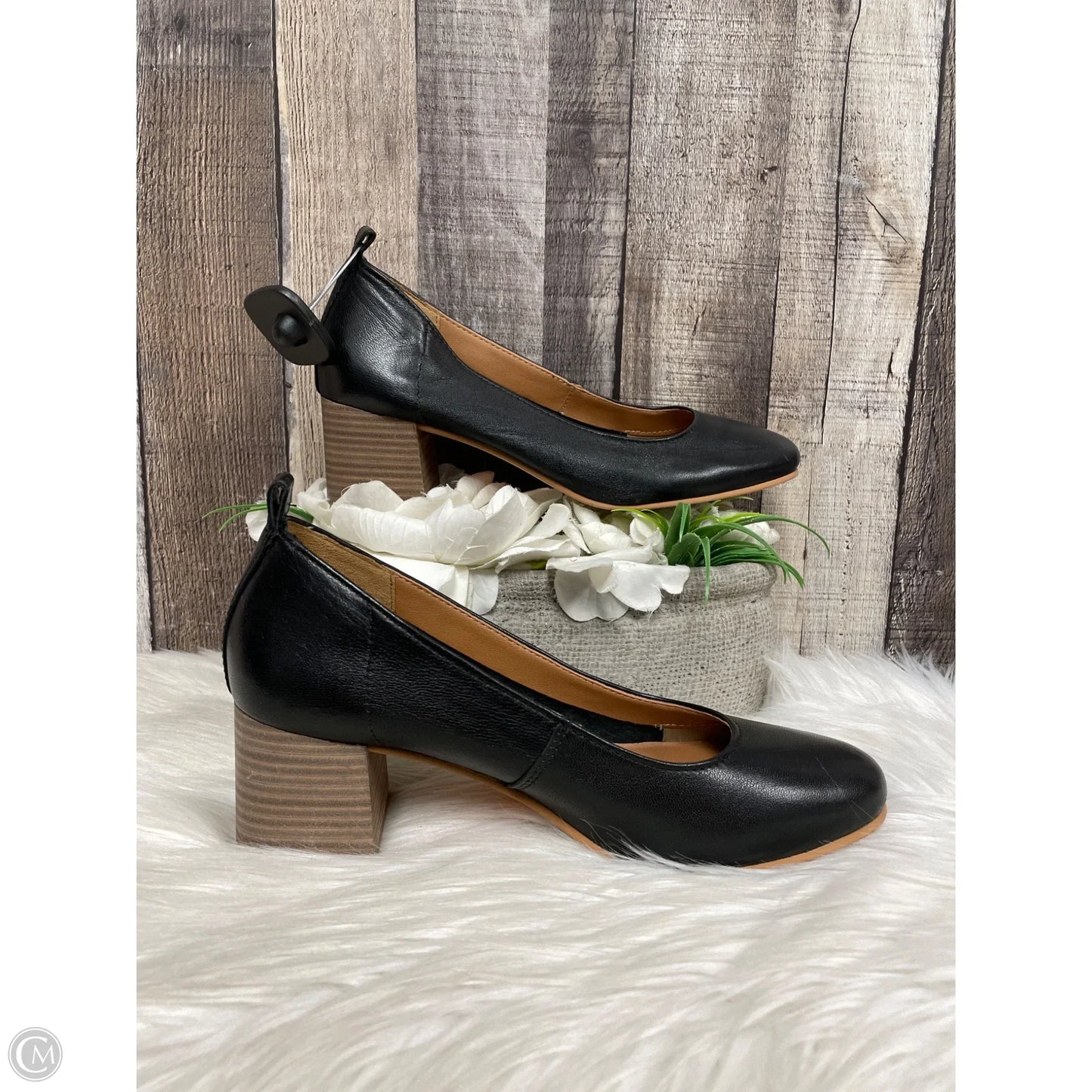 Shoes Heels Block By Crown Vintage In Black, Size: 8.5