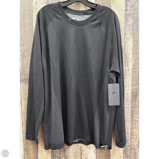 Athletic Top Long Sleeve Crewneck By Fabletics In Black, Size: Xxl
