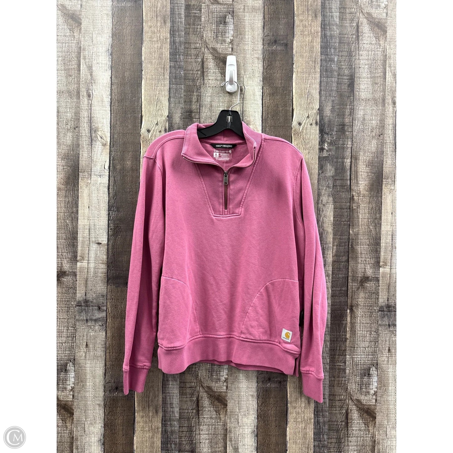 Top Long Sleeve By Carhartt In Pink, Size: M