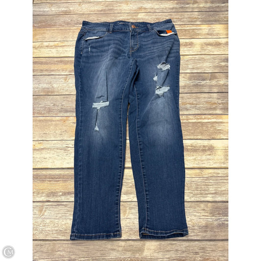 Jeans Straight By Maurices In Blue Denim, Size: 20