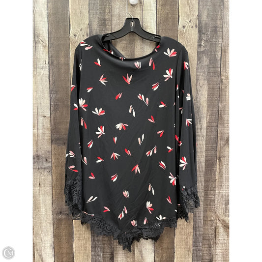 Top Long Sleeve By Alfani In Black, Size: 2x