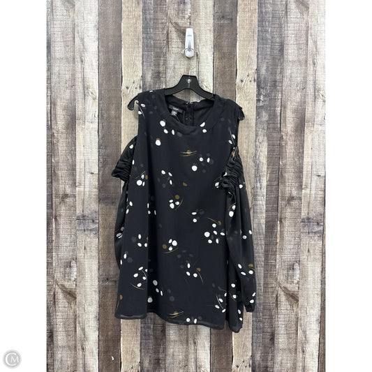 Top Long Sleeve By Alfani In Black, Size: 3x