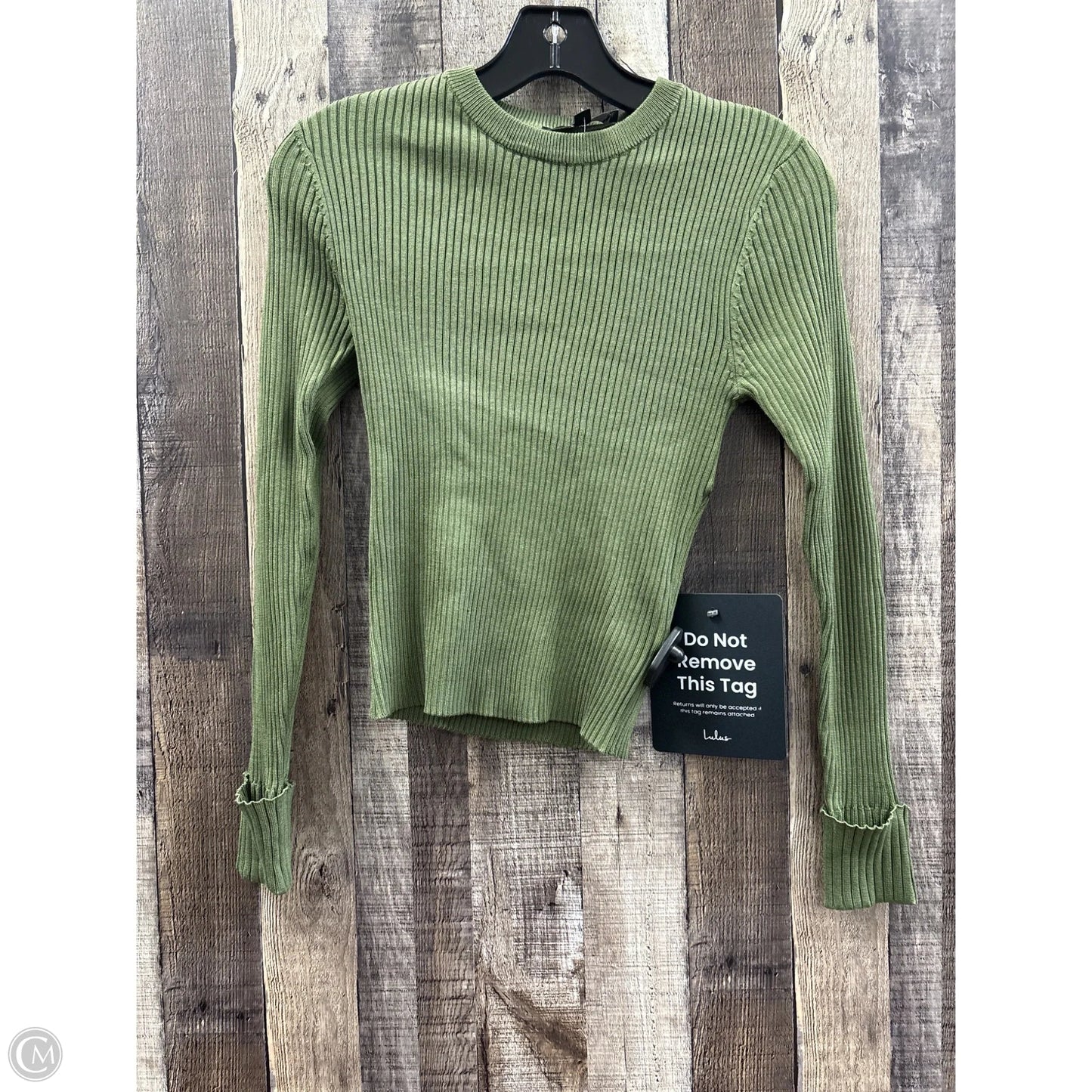 Top Long Sleeve By Lulus In Green, Size: Xs