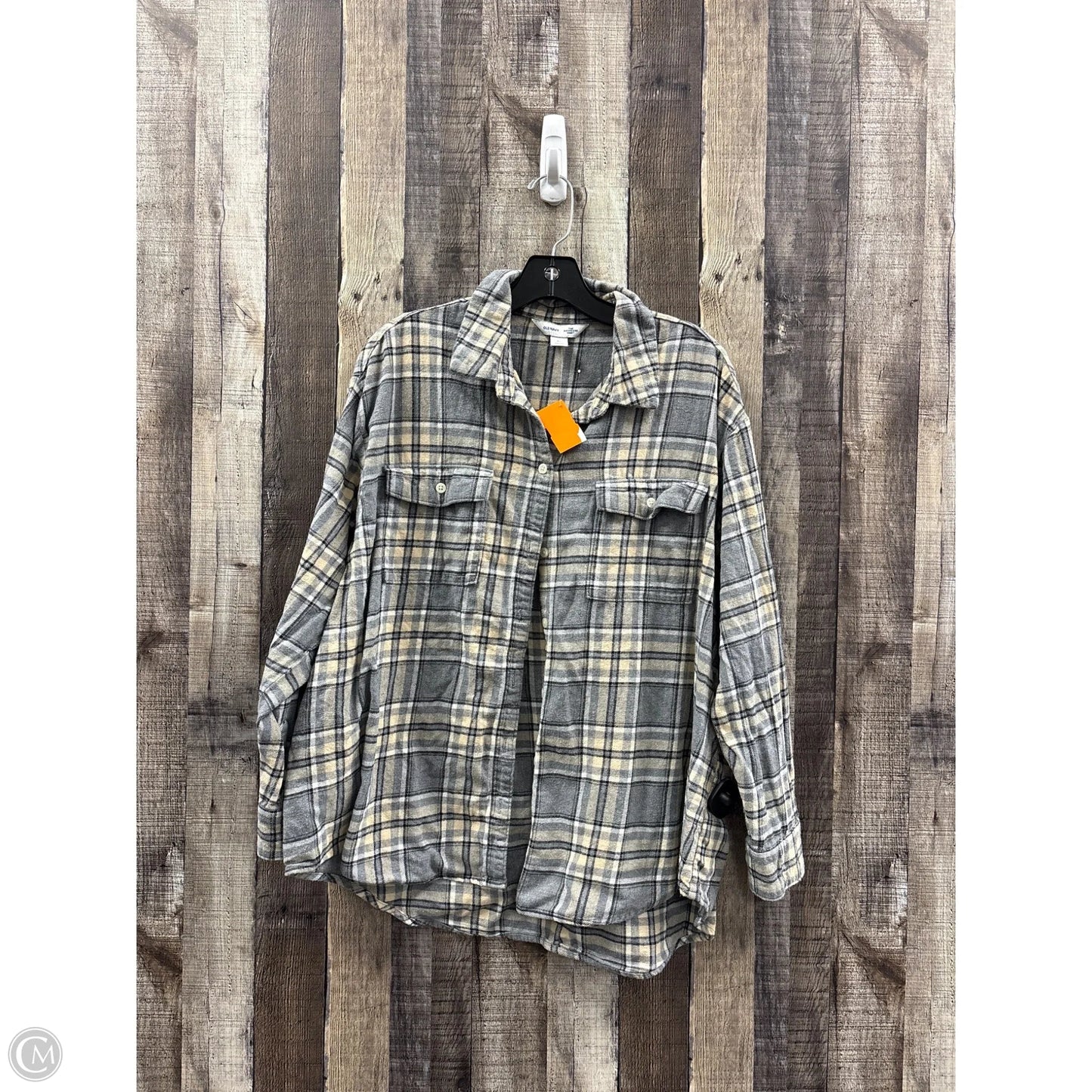 Top Long Sleeve By Old Navy In Grey, Size: Xl