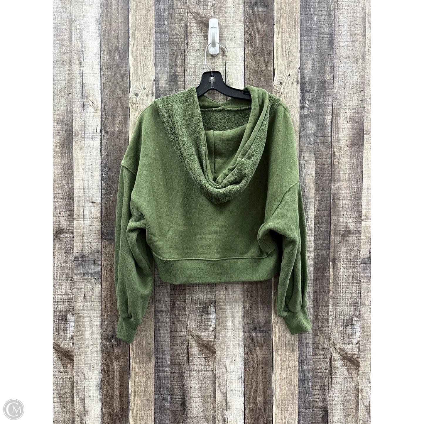 Sweatshirt Hoodie By Zenana In Green, Size: S