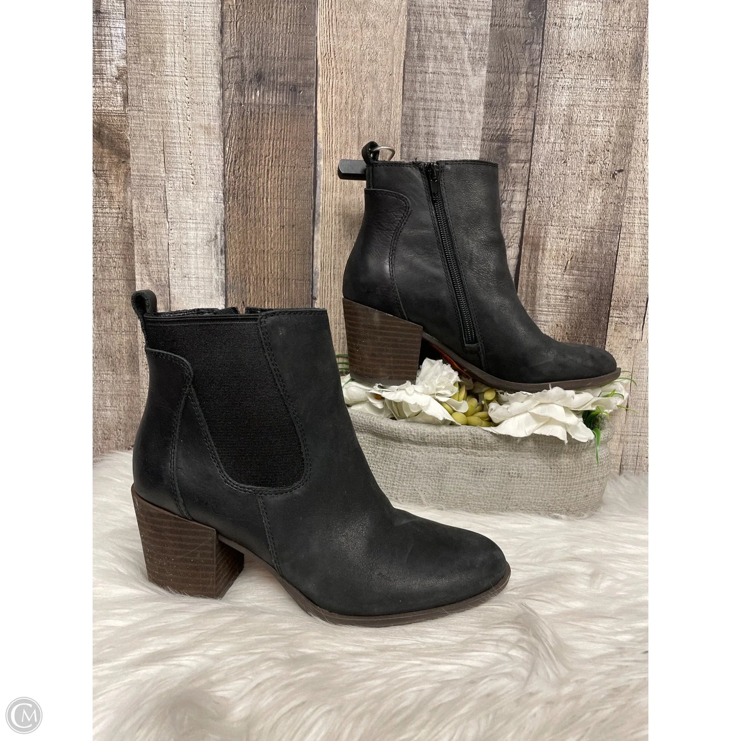 Boots Ankle Heels By Lucky Brand In Black, Size: 7