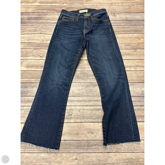 Jeans Straight By Madewell In Blue Denim, Size: 0