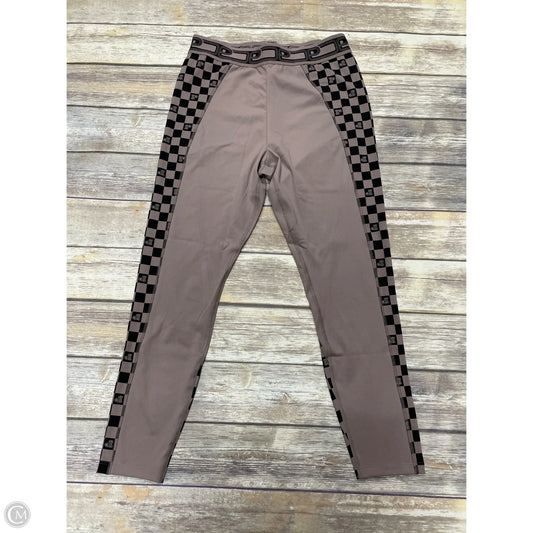 Athletic Leggings By Pink In Black & Tan, Size: Xl