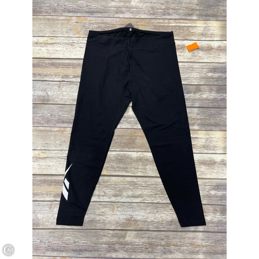 Athletic Leggings By Reebok In Black, Size: Xl