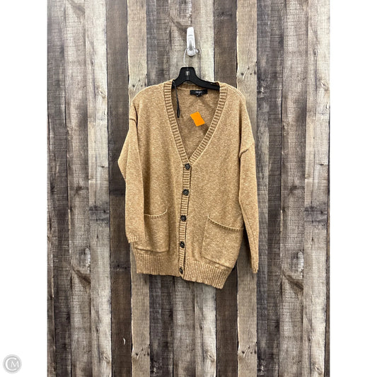 Sweater Cardigan By Forever 21 In Tan, Size: S