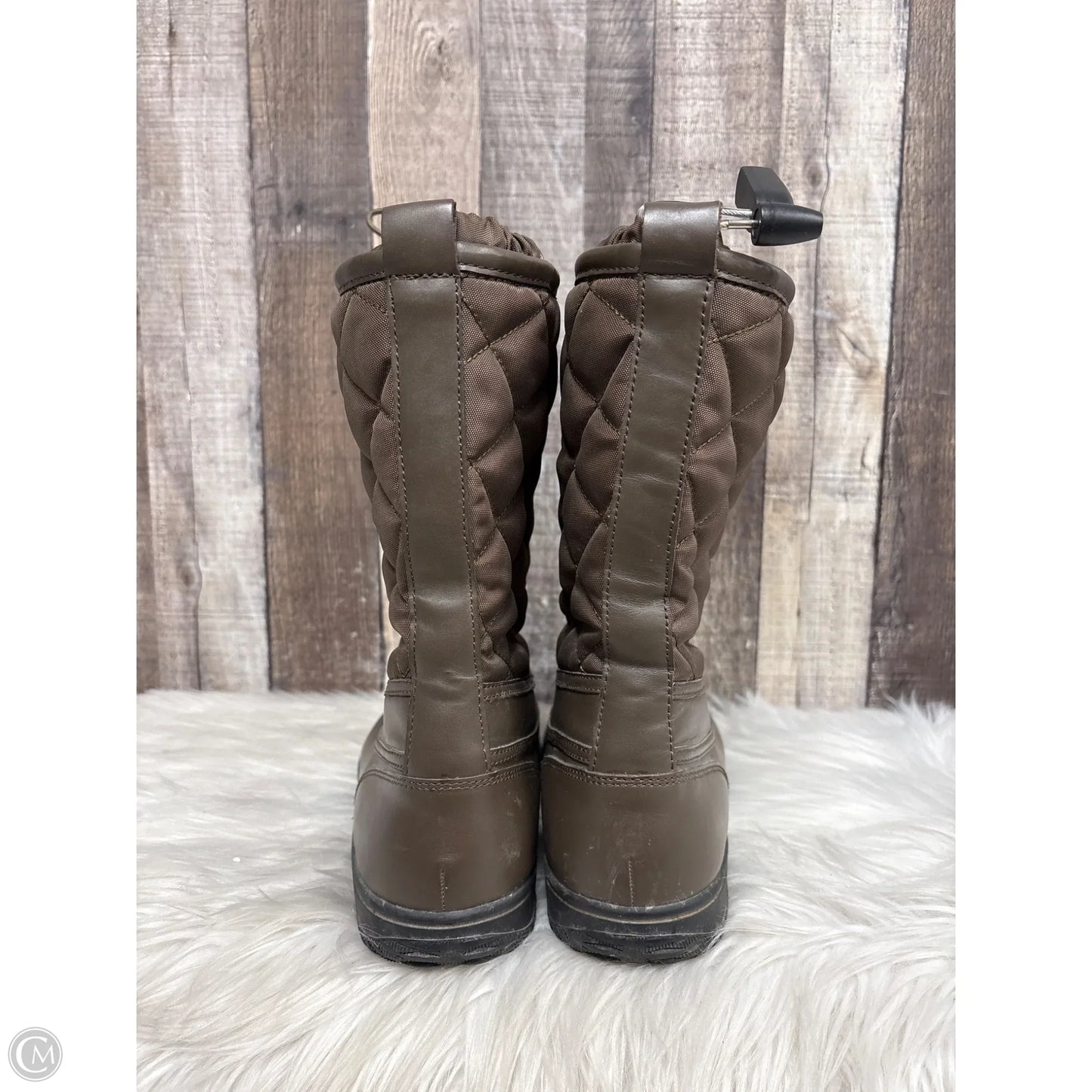 Boots Designer By Coach In Brown, Size: 11