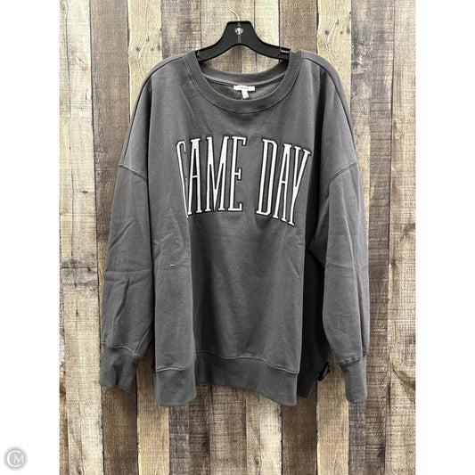Sweatshirt Crewneck By Maurices In Grey, Size: 2x