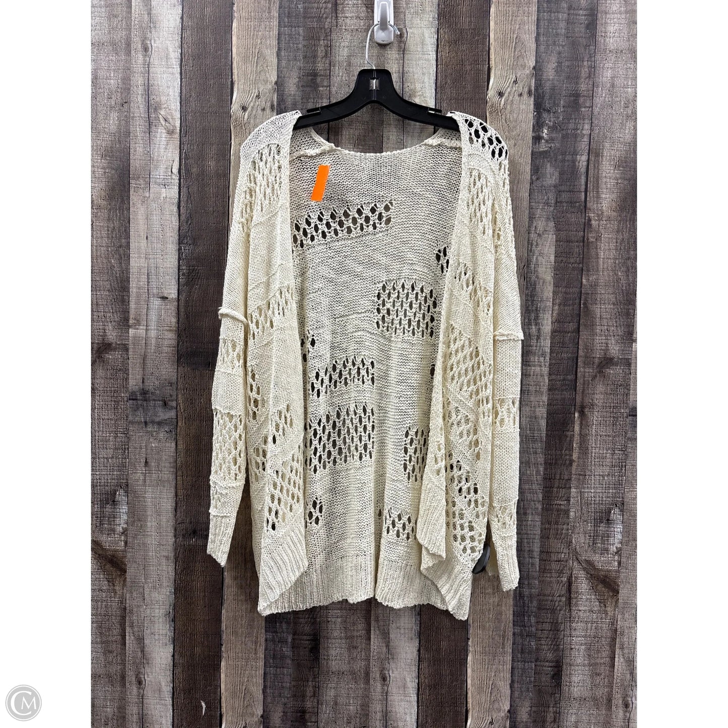 Sweater Cardigan By Cmf In Ivory, Size: Osfm