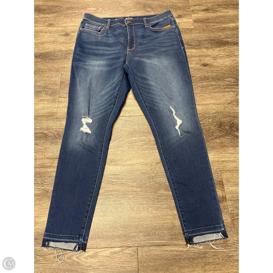 Jeans Straight By Ana In Blue Denim, Size: 14