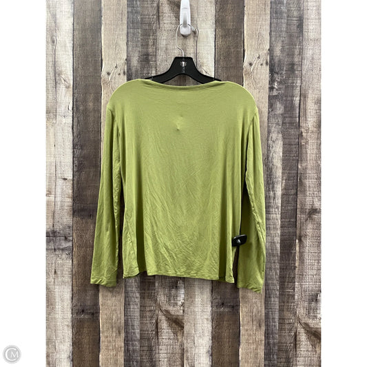 Athletic Top Long Sleeve Crewneck By Lululemon In Green, Size: 2