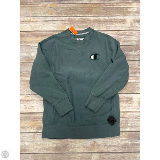 Sweatshirt Crewneck By Champion In Green, Size: M