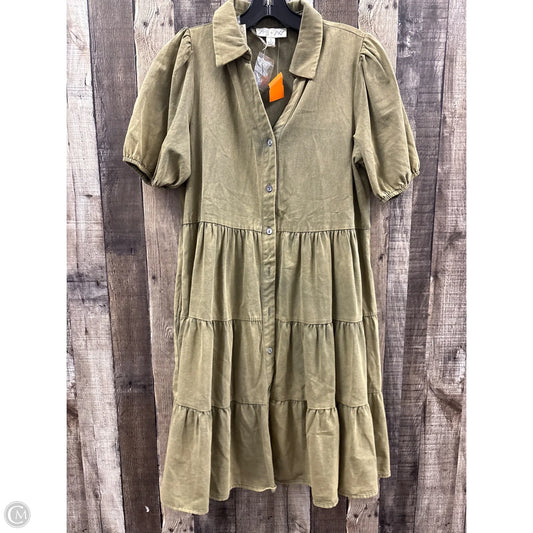 Dress Casual Midi By She + Sky In Green, Size: S
