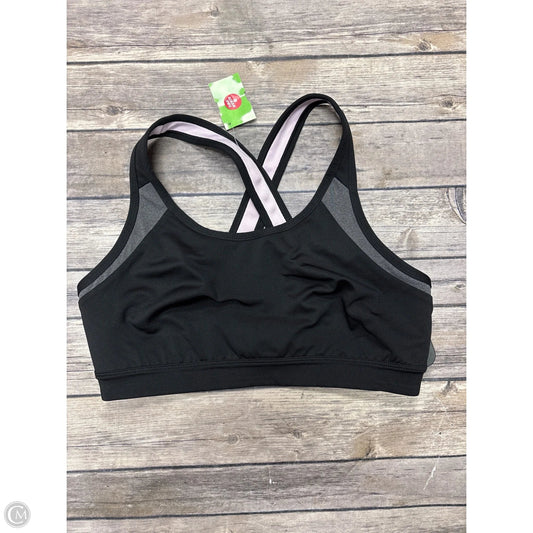 Athletic Bra By Tek Gear In Black, Size: M