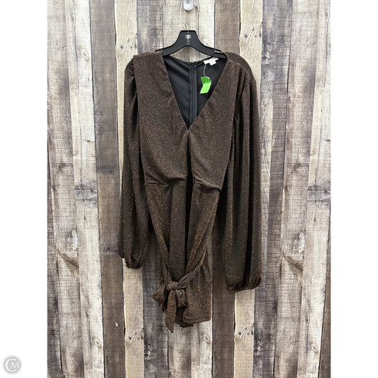 Dress Party Short By Chicsoul In Bronze, Size: 3x