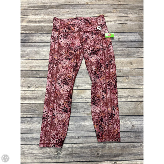 Athletic Leggings By Athleta In Multi-colored, Size: L