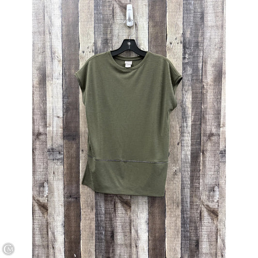 Top Short Sleeve Basic By Chicos In Green, Size: S