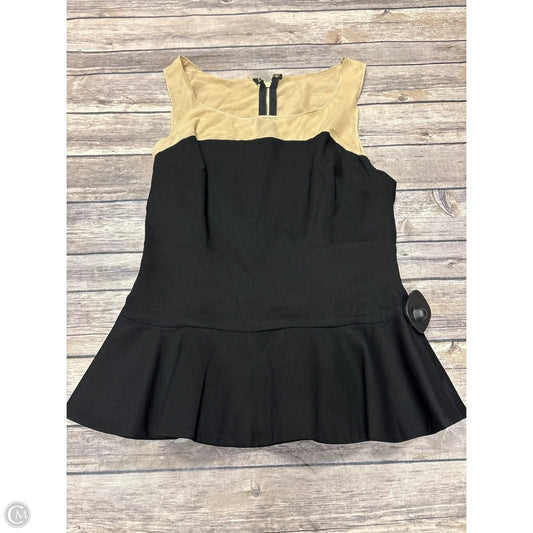 Top Sleeveless By Guess In Black & Cream, Size: Xs