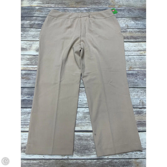 Pants Dress By Investments In Tan, Size: 14p