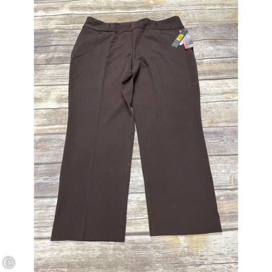 Pants Dress By Investments In Brown, Size: 14p