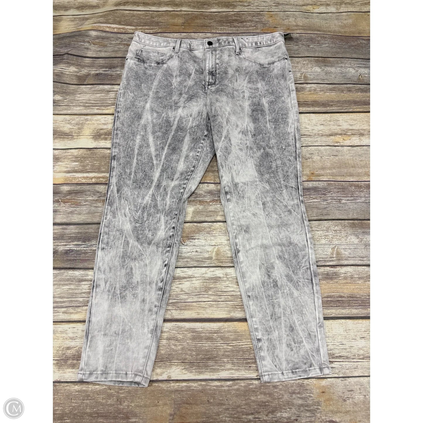 Jeans Straight By Mossimo In Tie Dye Print, Size: 18