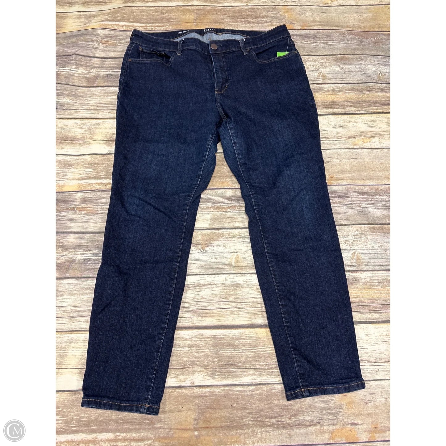 Jeans Skinny By Ana In Blue Denim, Size: 18