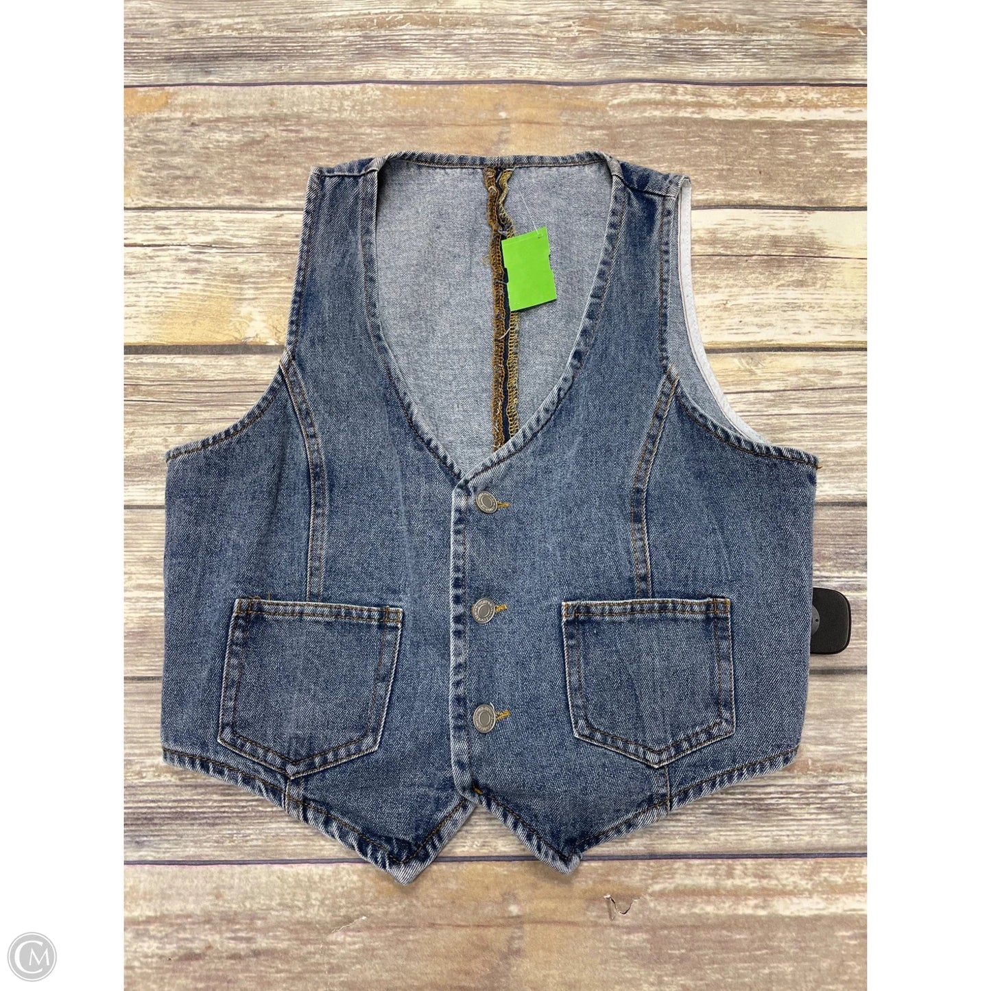Vest Other By Cmf In Blue Denim, Size: S