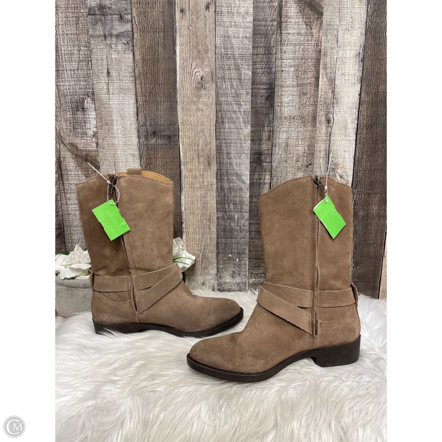 Boots Designer By Ugg In Tan, Size: 9