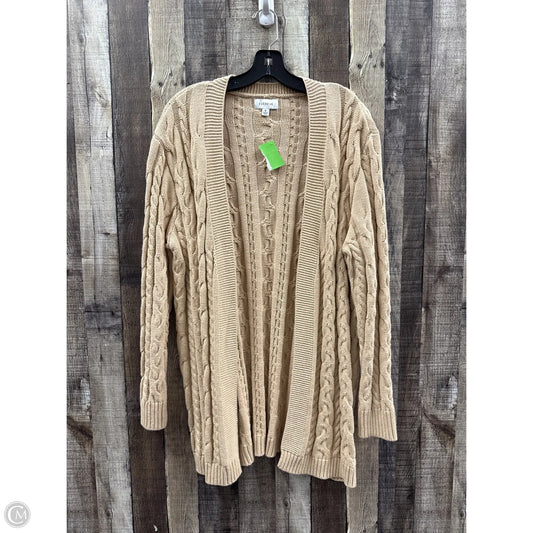 Sweater Cardigan By Evereve In Tan, Size: M