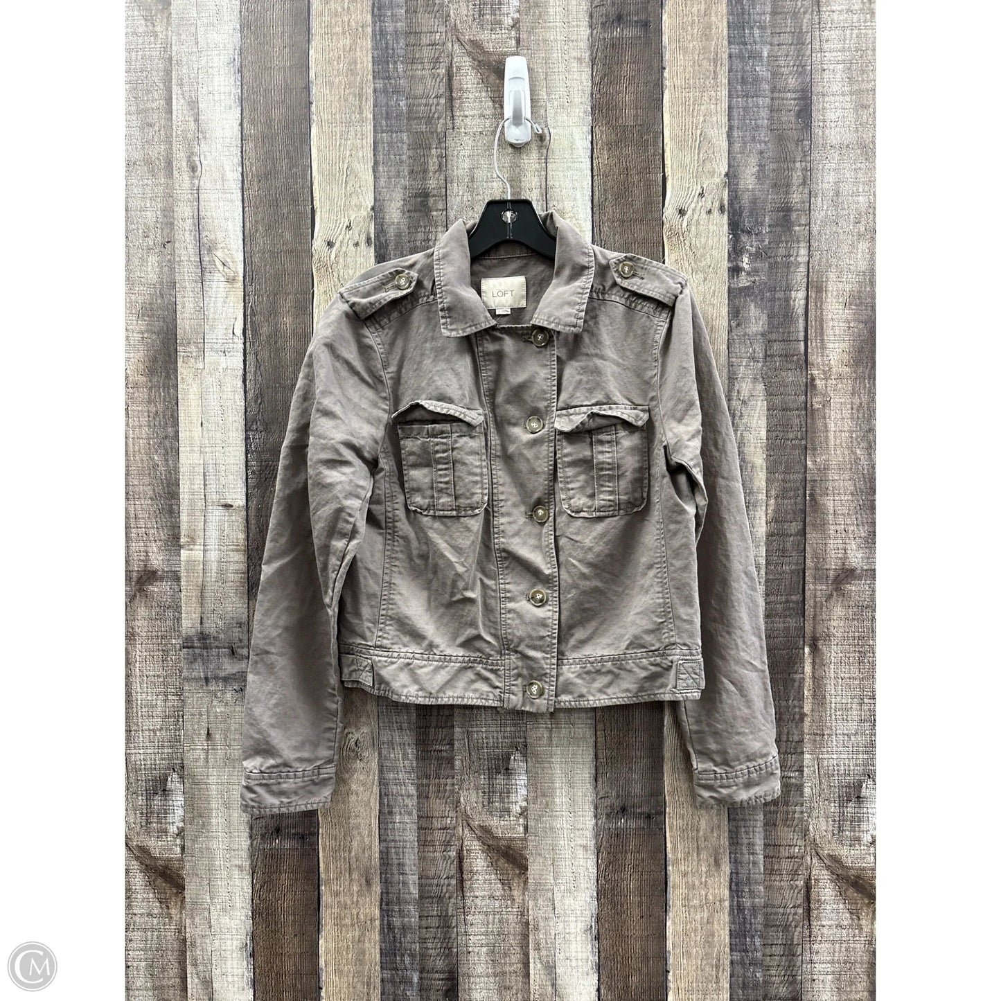 Jacket Other By Loft In Grey, Size: S