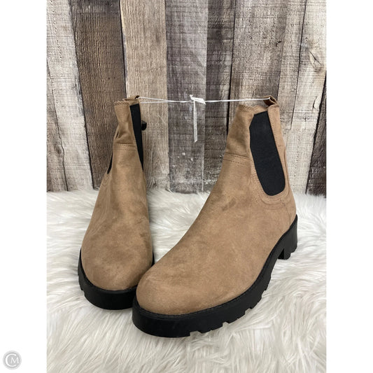 Boots Ankle Heels By Old Navy In Tan, Size: 10